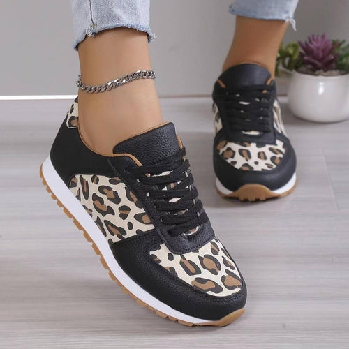 Zapatillas Deportivas con Estampado de Leopardo A.1 para Mujer