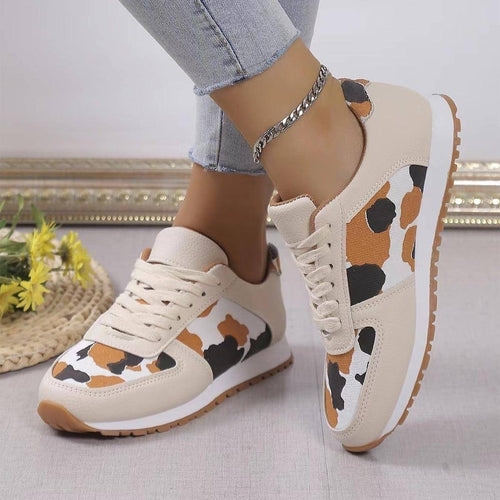 Zapatillas Deportivas con Estampado de Leopardo A.1 para Mujer