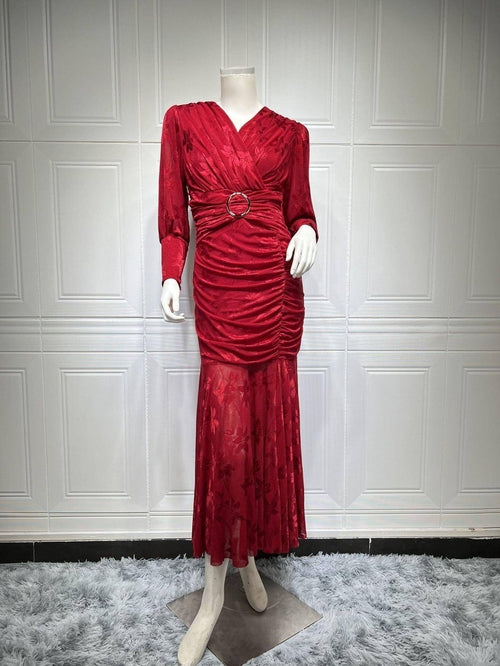 Women's Fashionable Urban Dress with V-Neck