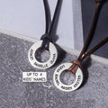 Collar para Papá con Nombres de los Hijos, Regalo Grabado, Collar Personalizado para Hombre
