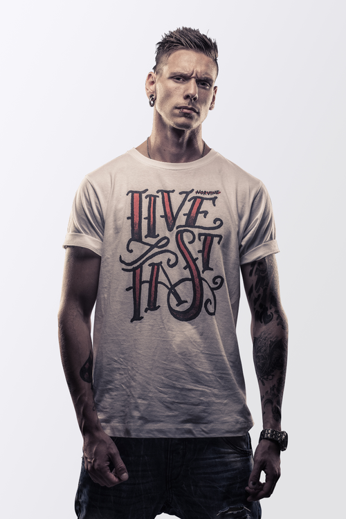 Camiseta Live Fast - Estilo Urbano Unisex